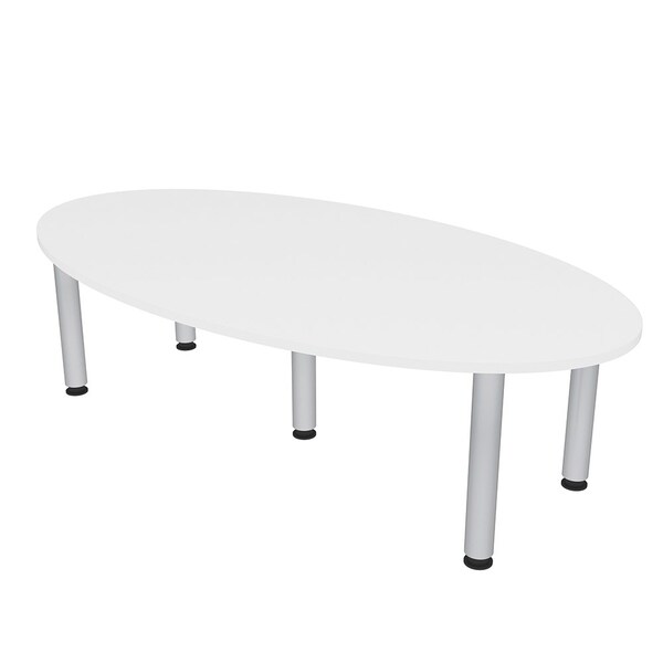45.25 in W, 84 in L, 29 in H, Engineered Wood Top, White